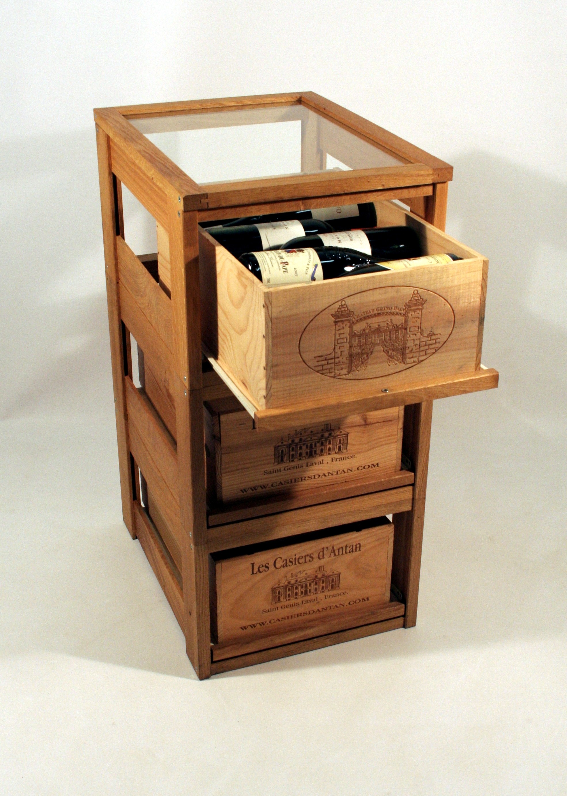 Système de rangement pour caisses de vin 12 bouteilles